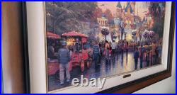 DISNEYLAND 50TH ANNIVERSARY Thomas Kinkade LIMITED EDITION Canvas 24x36