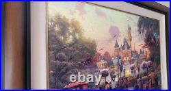 DISNEYLAND 50TH ANNIVERSARY Thomas Kinkade LIMITED EDITION Canvas 24x36