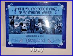 DISNEYLAND 60th Diamond Anniversary Cast Member Exclusive Set 9 items DISNEYLAND 60th Diamond Anniversary Cast Member Exclusive Set 9 items