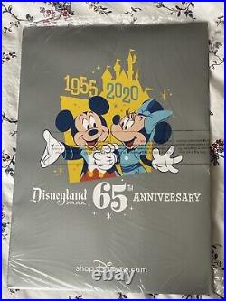 DISNEYLAND 65th ANNIVERSARY LOUNGEFLY MINI BACKPACK & 65th LITHOGRAPH SET