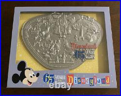 DISNEYLAND 65th ANNIVERSARY PARK MAP LIMITED EDITION 1500 BOXED JUMBO PIN Disney