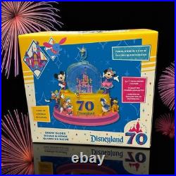 DISNEYLAND 70th Anniversary MICKEY & FRIENDS Light-Up Musical SNOW GLOBE New DISNEYLAND 70th Anniversary MICKEY & FRIENDS Light-Up Musical SNOW GLOBE New