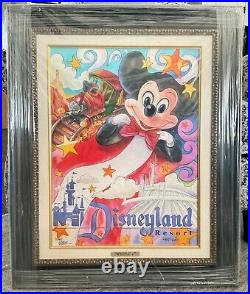 DISNEYLAND Decades 1975-1984 Framed 50th Anniversary LE 95 Signed Randy Noble