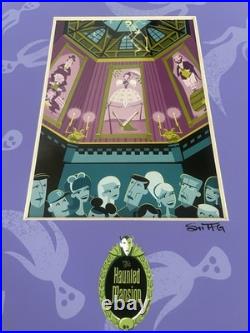 DISNEYLAND HAUNTED MANSION 40TH ANNIVERSARY 10x12 ART MAT HAND SIGNED BY SHAG