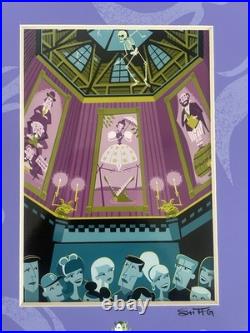 DISNEYLAND HAUNTED MANSION 40TH ANNIVERSARY 10x12 ART MAT HAND SIGNED BY SHAG