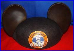 DISNEYLAND MICKEY MOUSE EARS HAT 30th ANNIVERSARY 1985 SIGNED BY 3 MOUSEKETEERS
