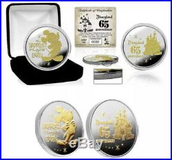 DISNEYLAND PARK 65th ANNIVERSARY COMMEMORATIVE LIMITED EDITION COIN 1/1955