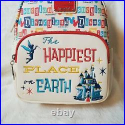 DISNEYLAND PARK 65th ANNIVERSARY LOUNGEFLY MINI BACKPACK IN HAND SHIPS FAST