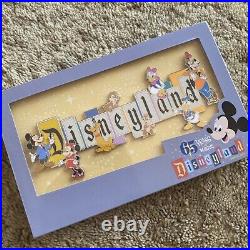 DISNEYLAND PARK 65th ANNIVERSARY MARQUEE BOXED JUMBO PIN LIMITED 1500