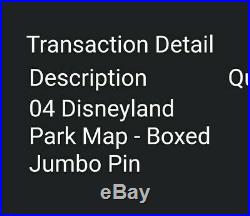 DISNEYLAND PARK 65th ANNIVERSARY PARK MAP LIMITED EDITION BOXED JUMBO PIN