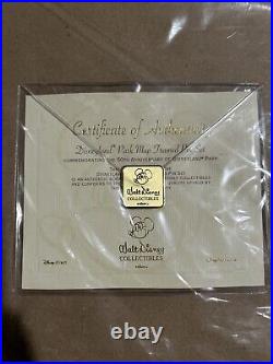 DISNEYLAND Park Map Framed Pin Set 50th Anniversary COA Edition Size 1500 NEW