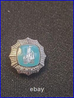 DISNEYLAND, Sterling Tie Pin 1/2Castle WDP, Rare, One Year Cast Anniversary