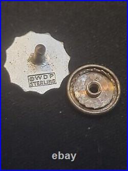 DISNEYLAND, Sterling Tie Pin 1/2Castle WDP, Rare, One Year Cast Anniversary