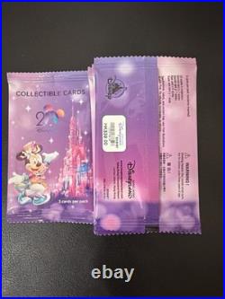 Disney 20th Anniversary Minnie Mouse Collectible Card Hong Kong Disneyland 8 Pks
