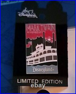 Disney 46th Disneyland Anniversary Celebration Pin Set On Card/ Stamped Maprare