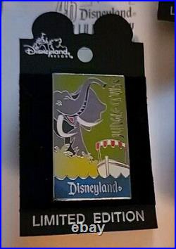 Disney 46th Disneyland Anniversary Celebration Pin Set On Card/ Stamped Maprare