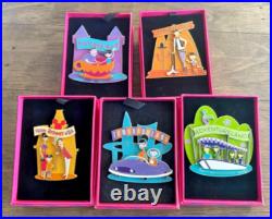 Disney 50th Anniversary SHAG Pin Set Tomorrowland Fantasyland Adventureland 2005