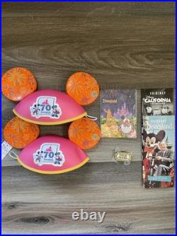 Disney 70th Anniversary Disneyland Cast Member Exclusive Hat & Pins 2025