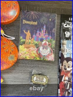 Disney 70th Anniversary Disneyland Cast Member Exclusive Hat & Pins 2025