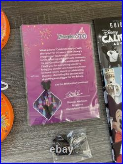 Disney 70th Anniversary Disneyland Cast Member Exclusive Hat & Pins 2025