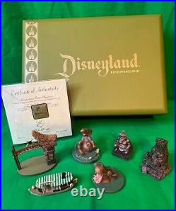 Disney ADVENTURELAND Pewter Miniatures Set 6 LE 1500 DISNEYLAND 50TH ANNIVERSARY