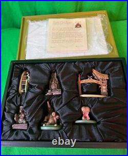 Disney ADVENTURELAND Pewter Miniatures Set 6 LE 1500 DISNEYLAND 50TH ANNIVERSARY