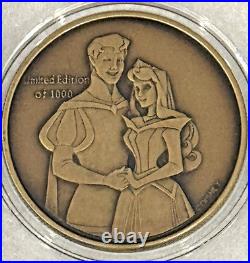 Disney Cast Member Exclusive SLEEPING BEAUTY 50th Ann Bronze Coin LE 1000 COA