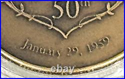 Disney Cast Member Exclusive SLEEPING BEAUTY 50th Ann Bronze Coin LE 1000 COA