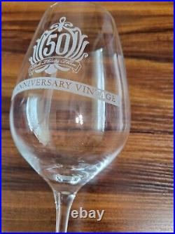 Disney Club 33 50th Anniversary Vintage Wine Glass Full Stem New Disneyland