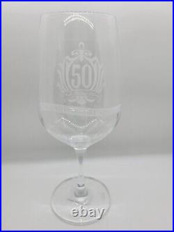 Disney Club 33 50th Anniversary Vintage Wine Glass Full Stem New Disneyland