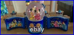 Disney Collectors RARE Disneyland 50th Anniversary Musical Castle Snow globe