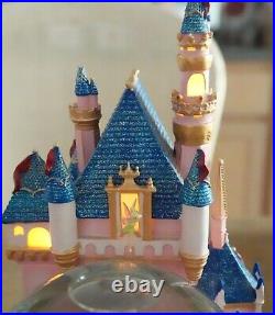 Disney Collectors RARE Disneyland 50th Anniversary Musical Castle Snow globe