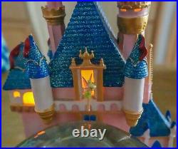 Disney Collectors RARE Disneyland 50th Anniversary Musical Castle Snow globe