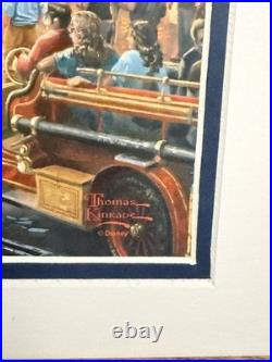Disney DISNEYLAND 60th Diamond Celebration LE Kinkade Matted Lithograph Print