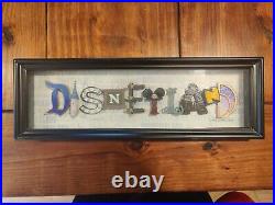Disney DISNEYLAND Framed Icon Letters by Dave Avanzino 50th Anniversary