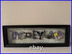 Disney Disneyland 50th Anniversary 2005 Icon Letters Shadow Box Framed Display