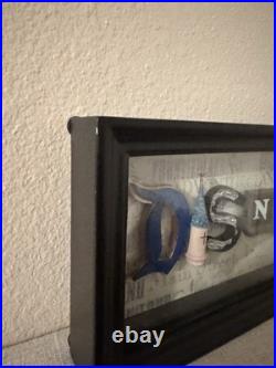 Disney Disneyland 50th Anniversary 2005 Icon Letters Shadow Box Framed Display