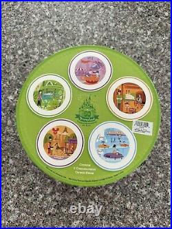 Disney Disneyland 50th Anniversary Collectable 5 Plate Set by Shag