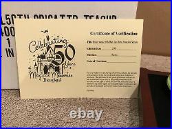 Disney Disneyland 50th Anniversary Mad Tea Party Attraction Vehicle + Box & COA