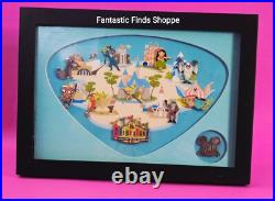Disney Disneyland 50th Anniversary Retro Shag Marquee Framed Pin Set Attractions Disney Disneyland 50th Anniversary Retro Shag Marquee Framed Pin Set Attractions