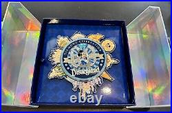 Disney Disneyland 60th Anniversary Jumbo Spinner Pin Diamond Anniversary LE