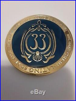 Disney Disneyland Club 33 Challenge Coin 50th Anniversary