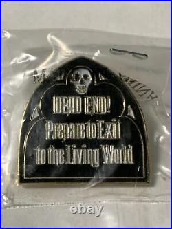 Disney Disneyland Haunted Mansion dead end exit sign pin