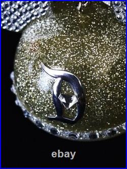 Disney Disneyland Jewel 60th Diamond Anniversary Mickey Ear Hat Ornament And Key