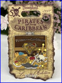 Disney Disneyland Pirates of the Caribbean 50th Anniversary 5 Pin Set LE2500 NEW Disney Disneyland Pirates of the Caribbean 50th Anniversary 5 Pin Set LE2500 NEW