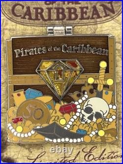 Disney Disneyland Pirates of the Caribbean 50th Anniversary 5 Pin Set LE2500 NEW Disney Disneyland Pirates of the Caribbean 50th Anniversary 5 Pin Set LE2500 NEW