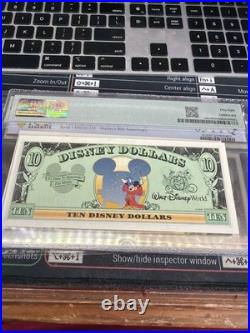 Disney Dollar Disneyland $10 1997 Disney World's 25th Anniversary Simba 58