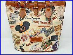 Disney Dooney & Bourke Walt Disneyland Tote 55th Anniversary Bucket Bag Mickey