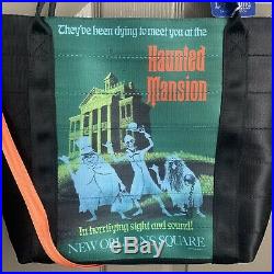 Disney Harveys Seatbelt Disneyland 60th Anniversary Haunted Mansion Poster Tote