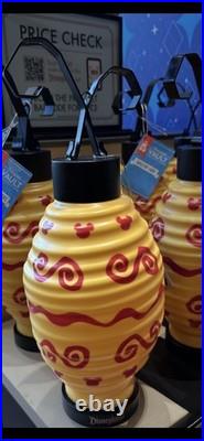 Disney Mad Tea Party Tabletop Light Vault Collection Yellow Mickey Lantern New